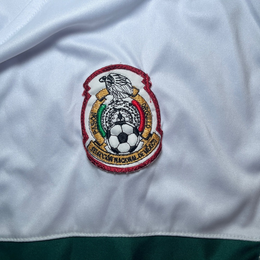Adidas Soccer Jersey Mens Medium White Excellent Mexico FMF Away Climalite Top - Picture 3 of 7